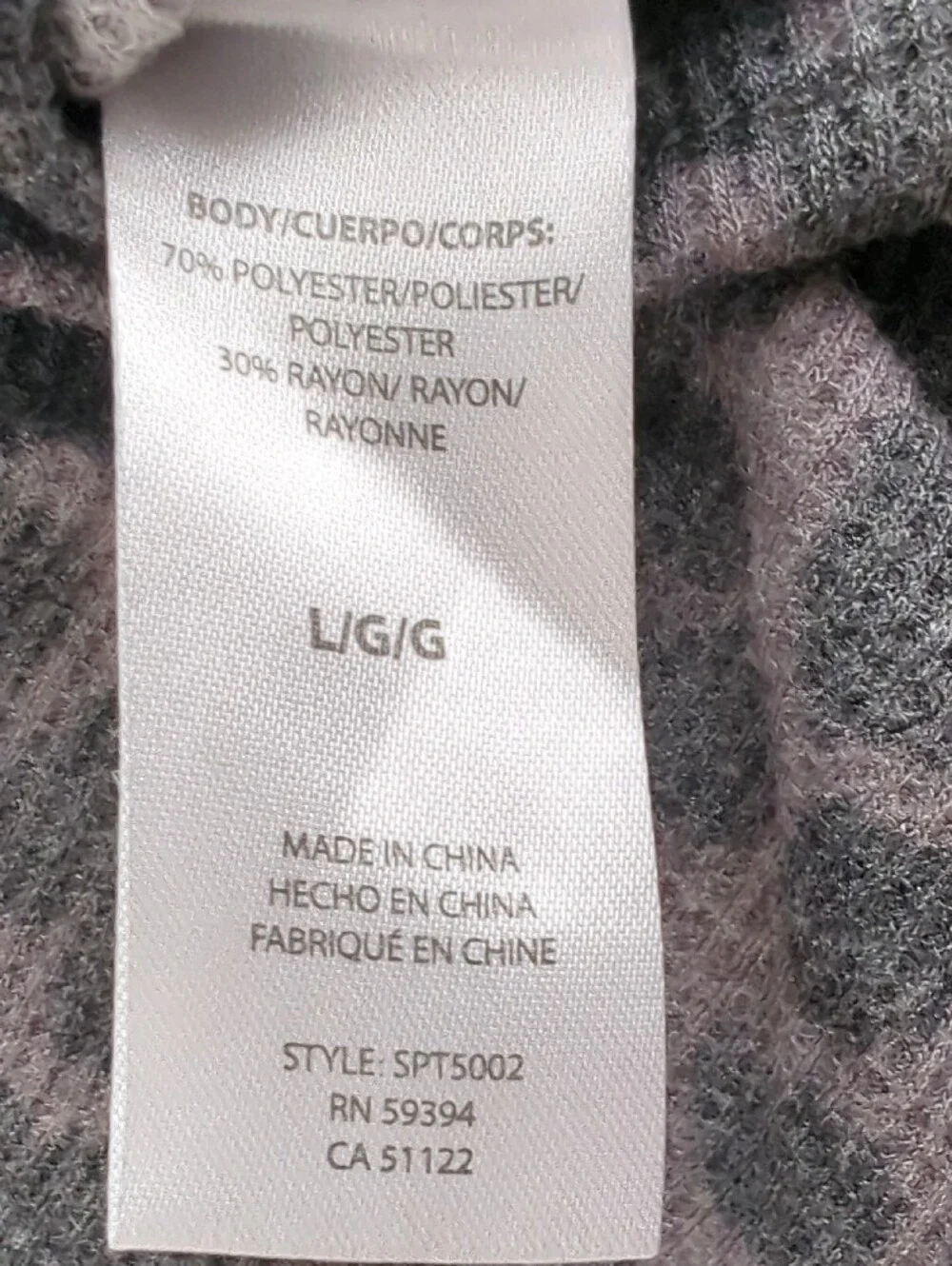 NWOT beachlunchlounge Gray & Taupe Leopard Mock Neck Sweater LARGE